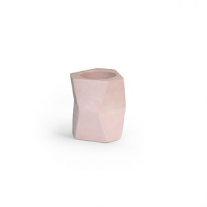 Facet // Bloempot of Pennenhouder // Powder Pink