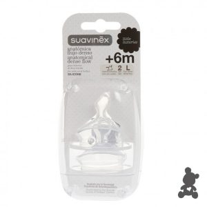 Suavinex // Speen silicone dentaal // Fast Flow 6m+