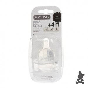 Suavinex // Speen silicone rond // Fast Flow 4m+