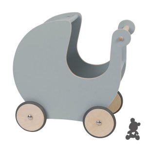 Sebra // Houten poppenwagen 'grijs'