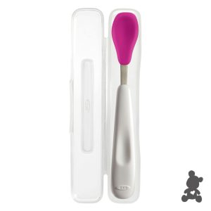 OxoTot //  Reisset Voedingslepel in doosje // Fuchsia