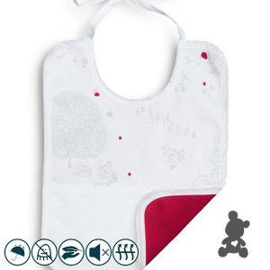 Louis le Sec // Waterdicht Slabbetje // Berry Pink