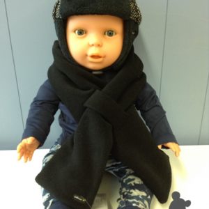 Strass // Wintermuts met oorkleppen // Gespikkeld zwart