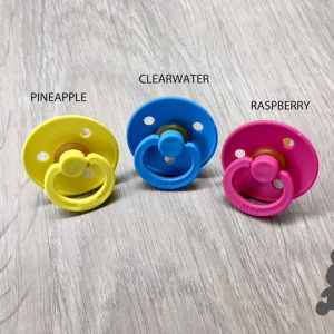Bibs // Fopspeen Latex Rond // Raspberry