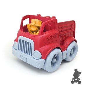 Green Toys // Kleine brandweerauto met brandweerman