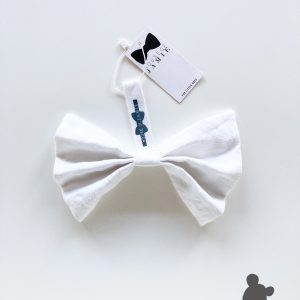 House of Jamie // Speendoekje 'Bow Tie' // Linnen // Snowwhite