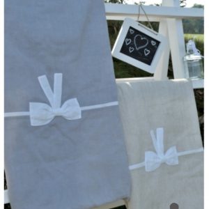 Jollein // Dekbedovertrek Babybed // Sand Linnen strik