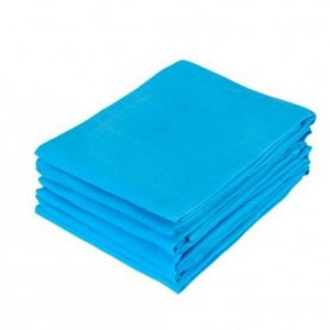 Jollein // Set van 6 tetradoeken // 70cm // Aqua