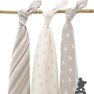 Jollein // Set van 3 tetradoeken // 115cm // Starfish Sand