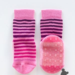 Ewers // Dikke antislipkousen // Streepjes Roze