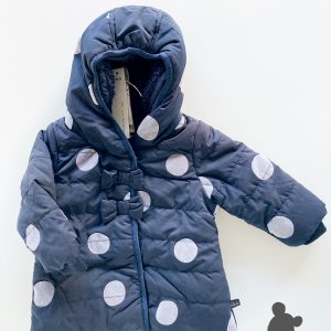 IKKS // Winterjas gewatteerd 'Dots' // Donkerblauw // 68