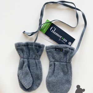 Strass // Wanten met duim // Lichtgrijs // 1-3j