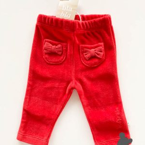 BlaBlaBla // Broekje Velours // Strikje // Rood // 56