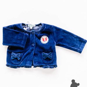 BlaBlaBla // Vestje Velours 'Vosje' // Donkerblauw