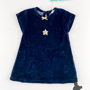 BlaBlaBla // Jurk velours 'Ster' // Navy