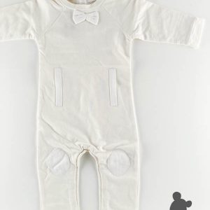 House of Jamie // Bow tie Jumpsuit // Soft white