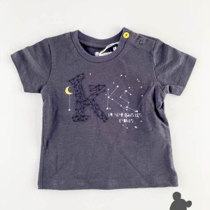 IKKS // Tshirt KM 'Etoiles' // Donkergrijs