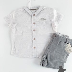 Losan // Set linnen short & hemdje // Beige