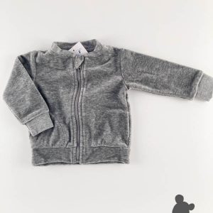 Mundo Melocotón // Babyvestje velours // Grijs