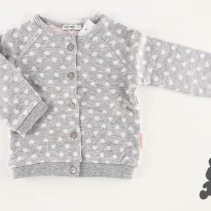 Noppies // Cardigan 'Yar' Hartjes // Lichtgrijs melange