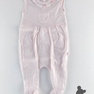 Petit Mouton // Mouwloos babypakje 'Toile' // Lichtroze