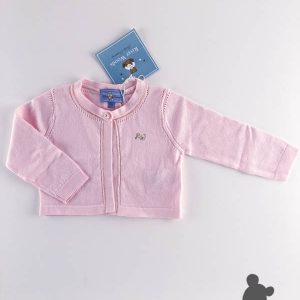 RiverWoods // Cardigan met goudstiksel // Lichtroze