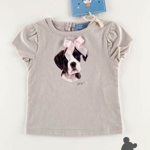 RiverWoods // Tshirt KM 'Hond' // Khaki