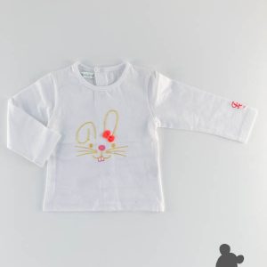 Babeurre // Tshirt LM 'Rabbit' // Wit