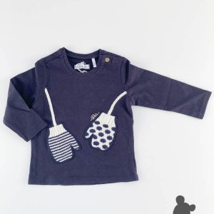 IKKS // Tshirt LM 'Wantjes' // Donkerblauw