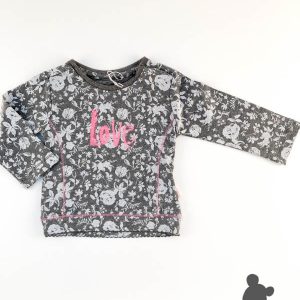 Noppies // Tshirt LM 'Sue Flowers' // Grijs